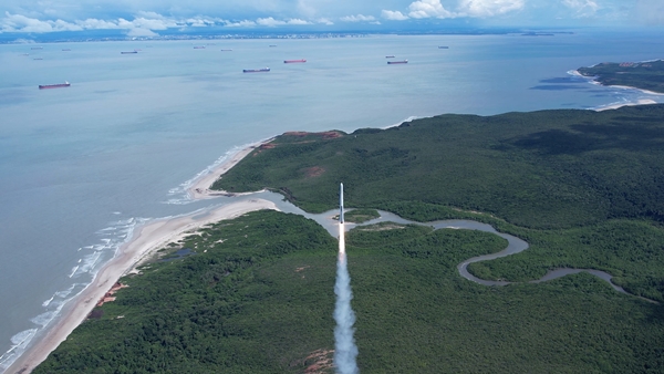 청주 소재 우주발사체 스타트업 ㈜이노스페이스는 21일 자체 개발한 시험발사체 `한빛-TLV'가 지난 19일 오후 2시 52분 브라질 알칸타라 우수센터에서 성공적으로 발사됐다고 밝혔다. /㈜이노스페이스 제공